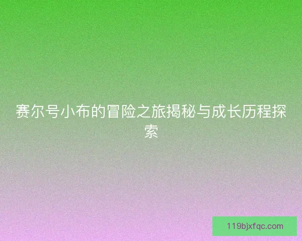 赛尔号小布的冒险之旅揭秘与成长历程探索